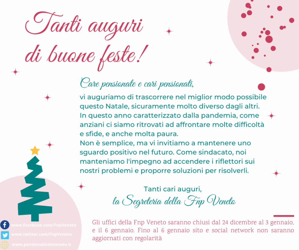 Tanti auguri di buone feste!