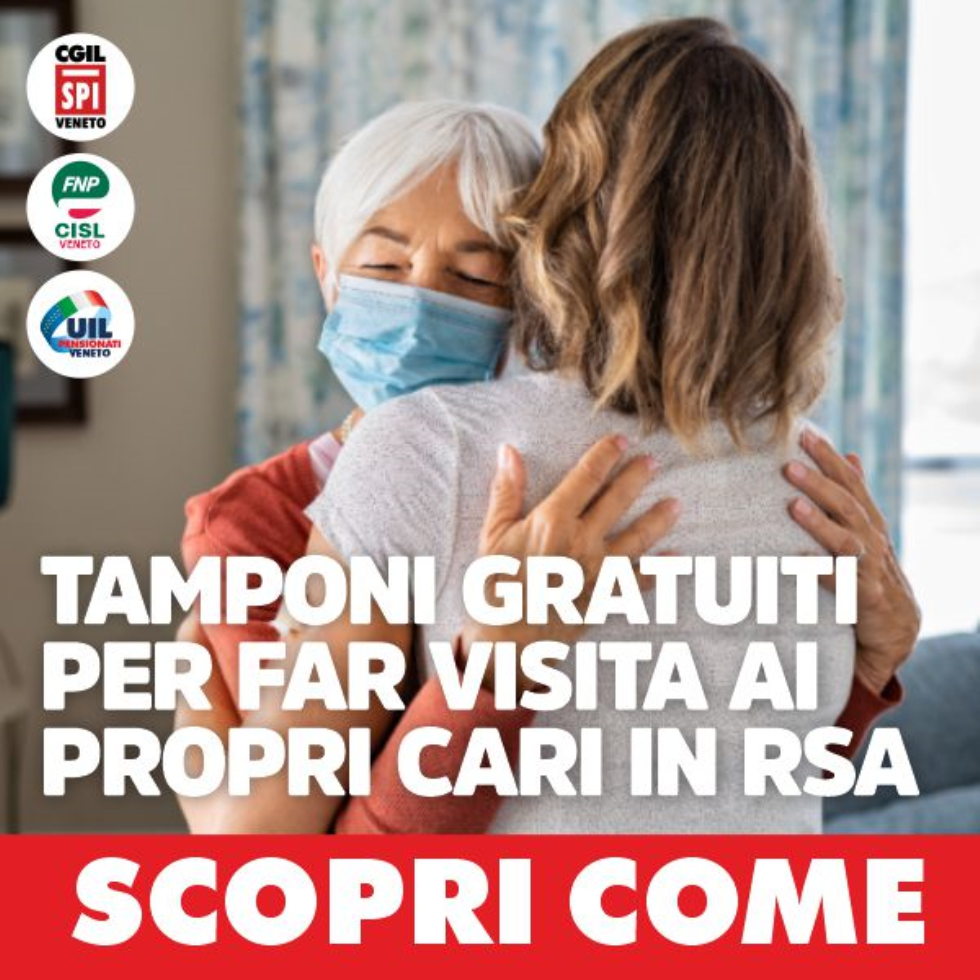 Visite in casa di riposo, il tampone per i famigliari è gratis!