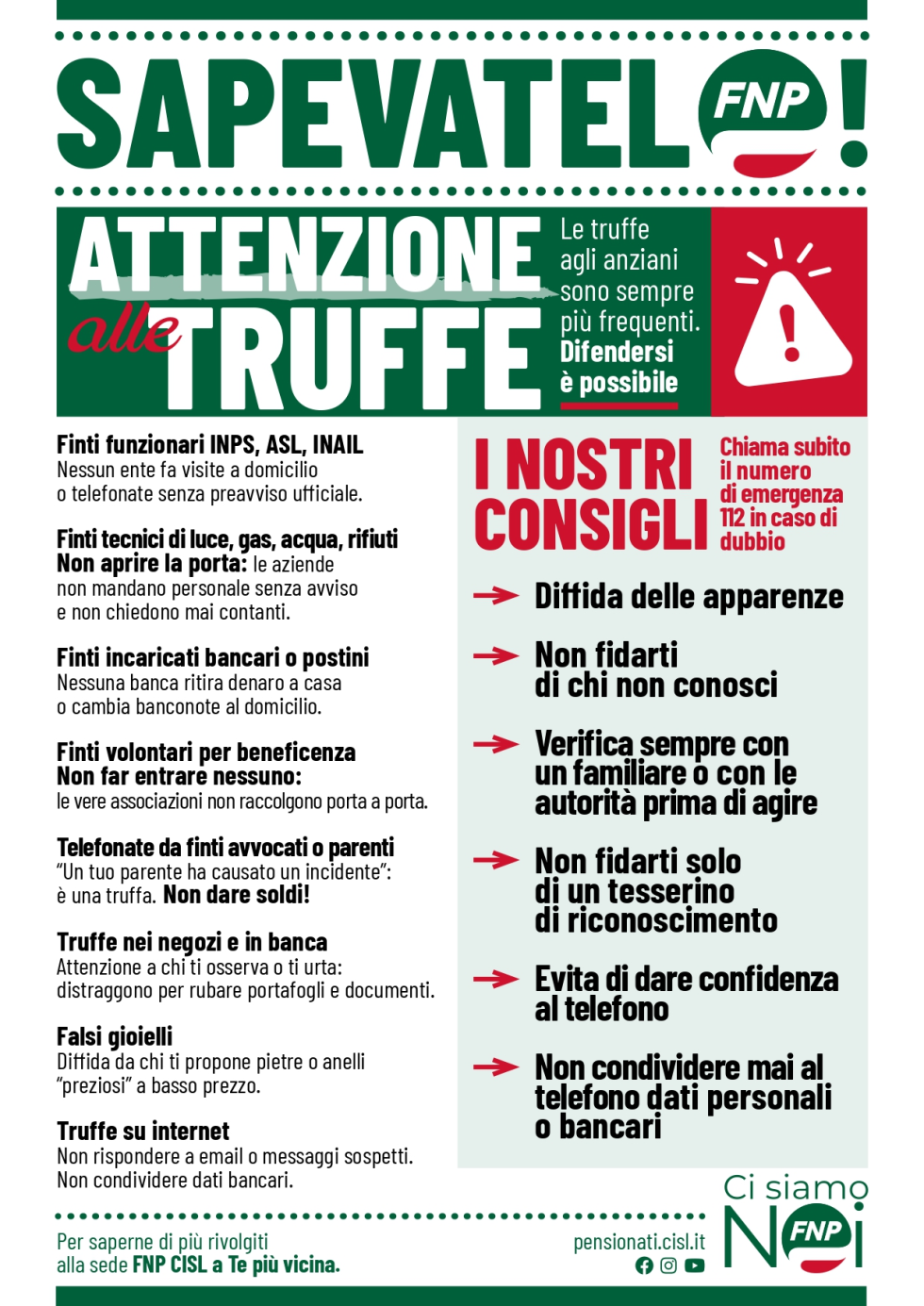 Logo Fnp usato per una truffa, fate attenzione!