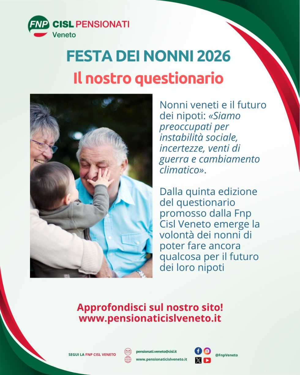 Nonni veneti e il futuro dei nipoti: «Preoccupati per instabilità, guerra e clima»