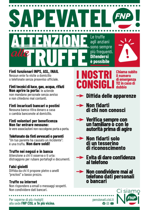Logo Fnp usato per una truffa, fate attenzione!
