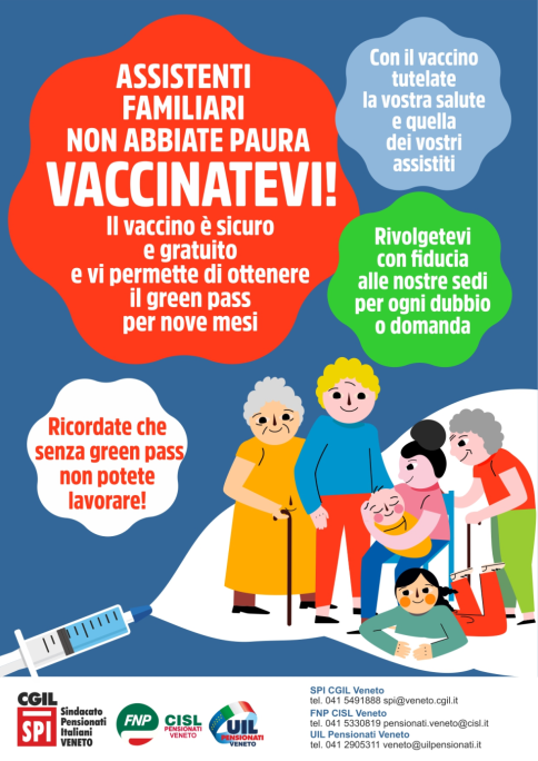 Un volantino in più lingue per convincere le badanti dell’Est a vaccinarsi
